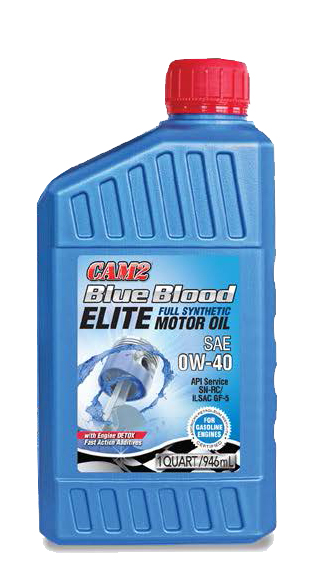 CAM2 BLUE BLOOD ELITE 0W-40 SN PLUS FULL SYNTHETIC ENGINE OIL 80565-405