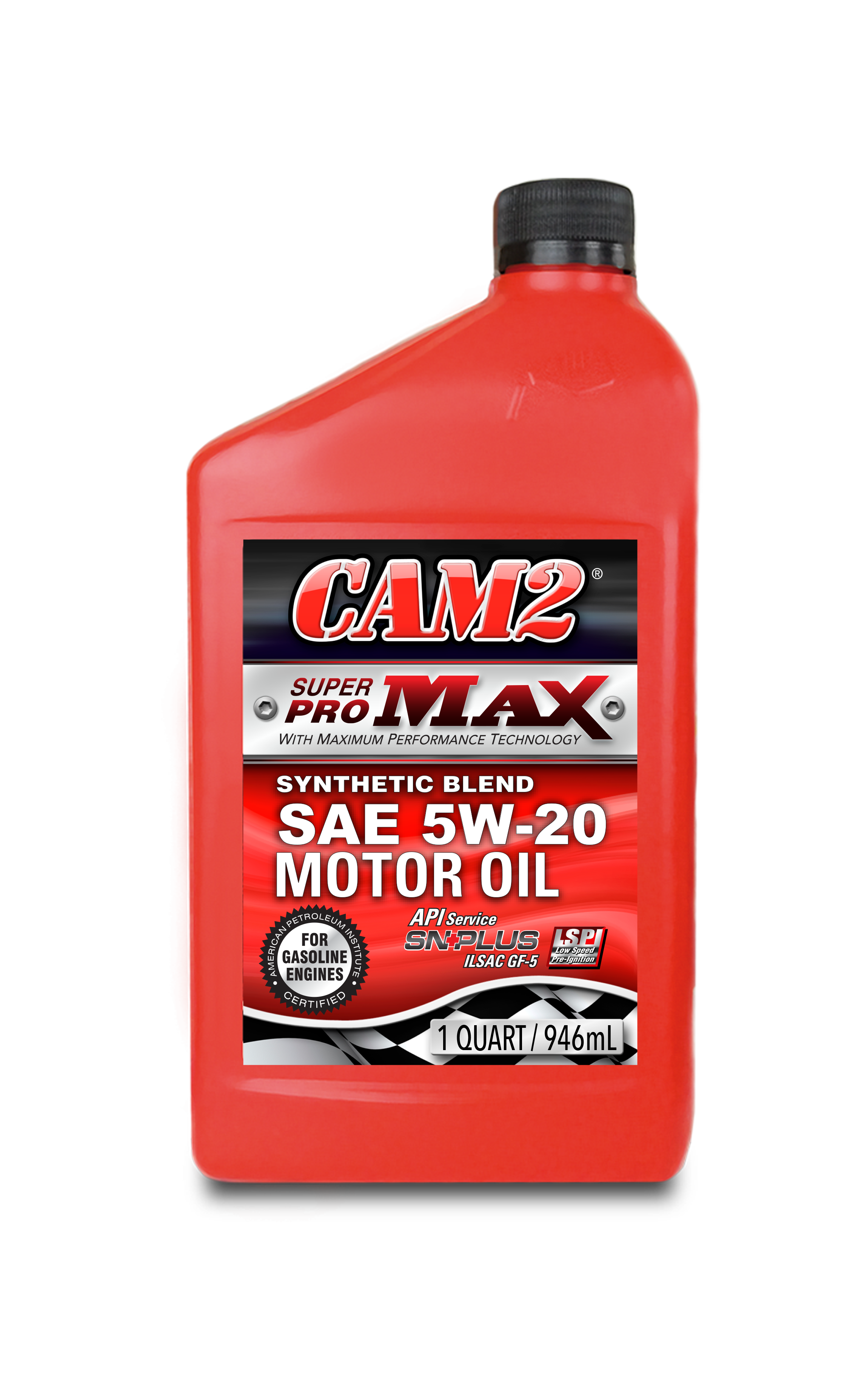 CAM2 SUPERPRO MAX 5W-20 SYNTHETIC BLEND MOTOR OIL 80565-408