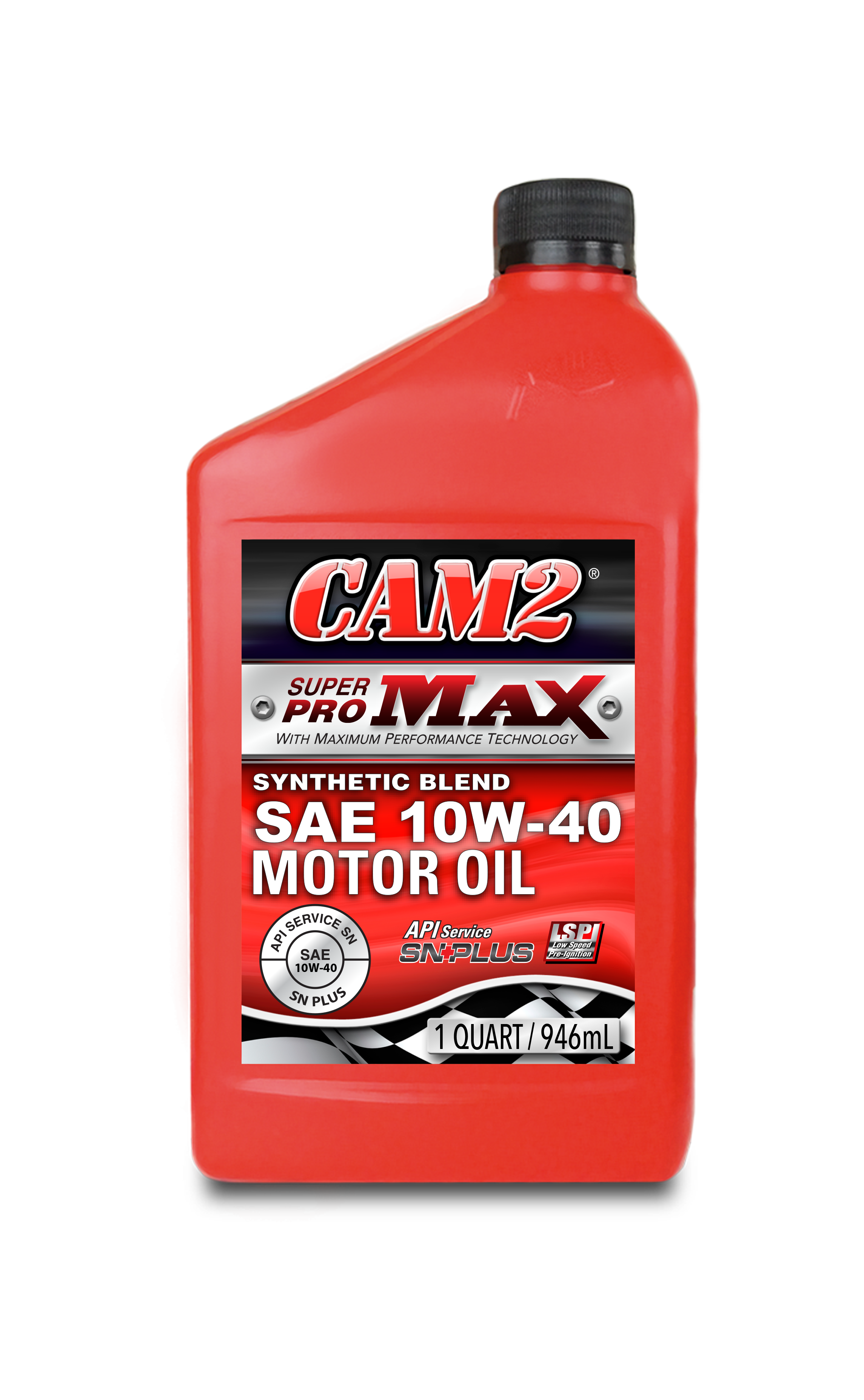 CAM2 SUPERPRO MAX 10W-40 SYNTHETIC BLEND MOTOR OIL 80565-416