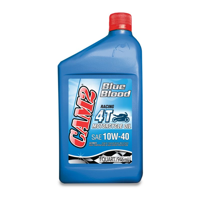 CAM2 BLUE BLOOD RACING 4T 10W-40 SYN. BLEND MOTORCYCLE OIL 80565-966